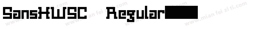 SansHWSC Regular字体转换